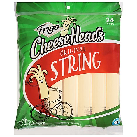 Frigo Cheese Heads Cheese String 24 Count - 24 Oz