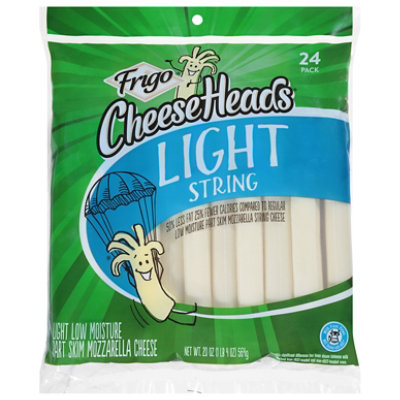 Frigo Cheese Heads Mozzarella String Cheese Light 24 Pack - 20 Oz - Image 1