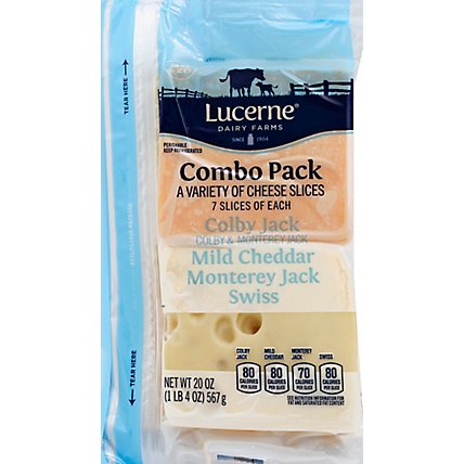 Lucerne Cheese Sliced Combo Cheese - 20 Oz - Image 2