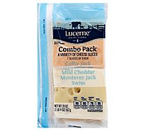 Lucerne Cheese Sliced Combo Cheese - 20 Oz