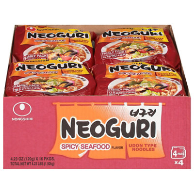 Nongshim Neoguri Spicy Seafood Noodles - 4-4.2 Oz