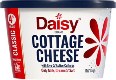 Daisy Cheese Cottage Small Curd 4% Milkfat Minimum - 16 Oz