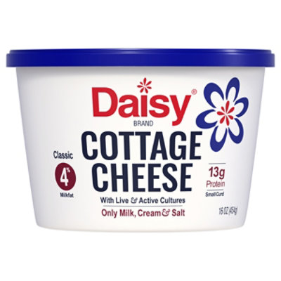 Daisy Cheese Cottage Small Curd 4% Milkfat Minimum - 16 Oz - Image 2