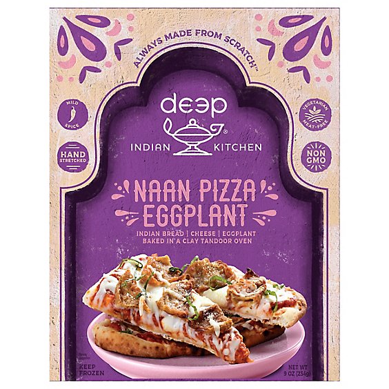 Deep Indian Kitchen Naan Pizza Eggplant - 9 Oz