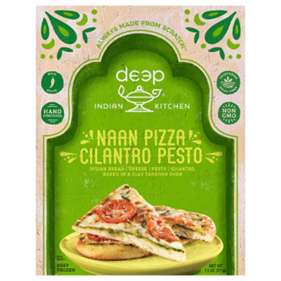 Deep Indian Kitchen Naan Pizza Cilantro Pesto - 7.4 Oz