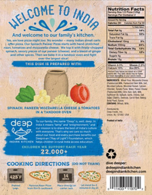 Deep Indian Kitchen Naan Pizza Spinach Paneer - 8.5 Oz - Image 5