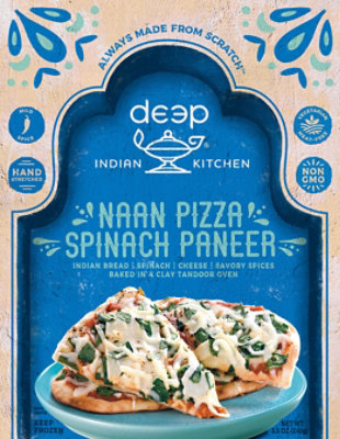 Deep Indian Kitchen Naan Pizza Spinach Paneer - 8.5 Oz - Image 2