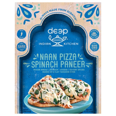 Deep Indian Kitchen Naan Pizza Spinach Paneer - 8.5 Oz - Image 1