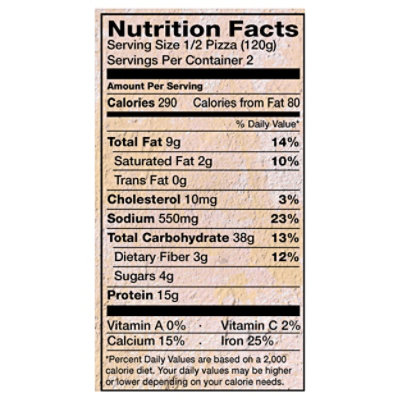 Deep Indian Kitchen Naan Pizza Spinach Paneer - 8.5 Oz - Image 3