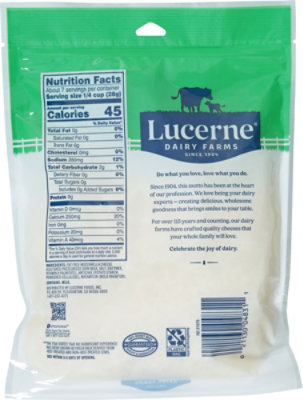 Lucerne Cheese Shredded Mozzarella Fat Free - 7 Oz - Safeway