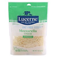 Lucerne Cheese Shredded Mozzarella Fat Free - 7 Oz