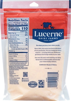 Lucerne Cheese Natural Finely Shredded Extra Sharp Cheddar - 7 Oz - Image 5