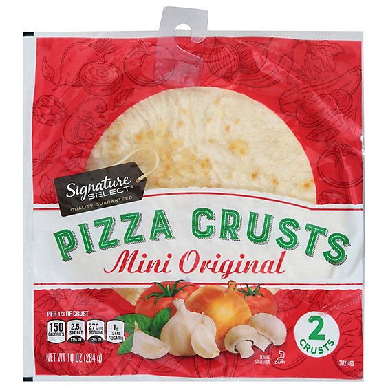 Signature SELECT Pizza Crust Mini Bag 2 Count - 10 Oz