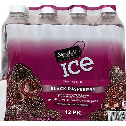 Signature SELECT Water Sparkling Ice Black Raspberry - 12-17 Fl. Oz. - Image 3