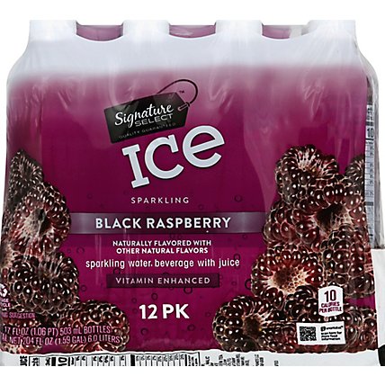 Signature SELECT Water Sparkling Ice Black Raspberry - 12-17 Fl. Oz. - Image 2