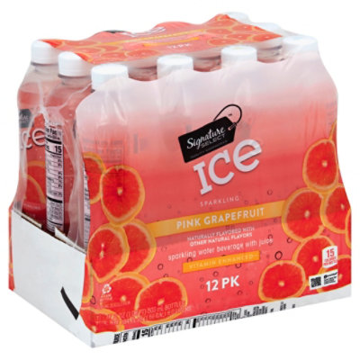 Signature SELECT Water Sparkling Ice Pink Grapefruit - 12-17 Fl. Oz.