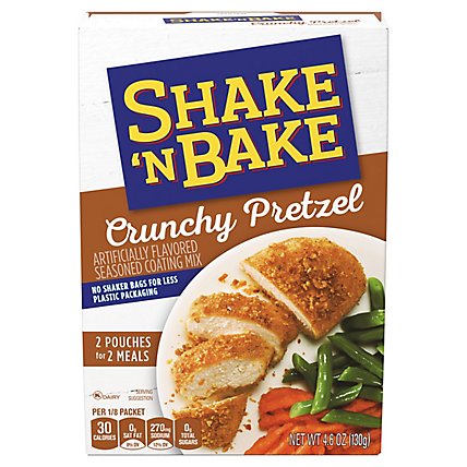Shake 'N Bake Crunchy Pretzel Seasoned Coating Mix Packets 2 Count - 4.6 Oz - Image 5