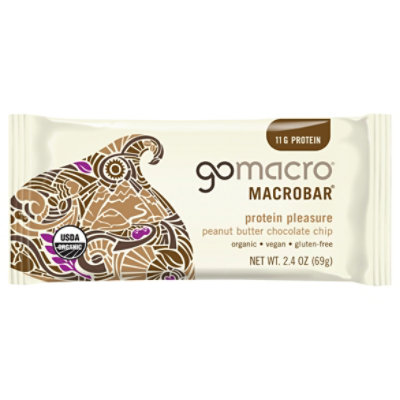 GoMacro Macrobar Peanut Butter Chocolate Chip - 2.5 Oz