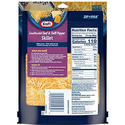 Kraft Natural Cheese Finely Shredded Triple Cheddar - 8 Oz - Image 6
