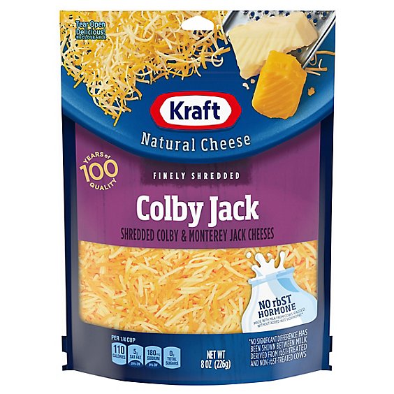 Kraft Natural Cheese Finely Shredded Triple Cheddar - 8 Oz