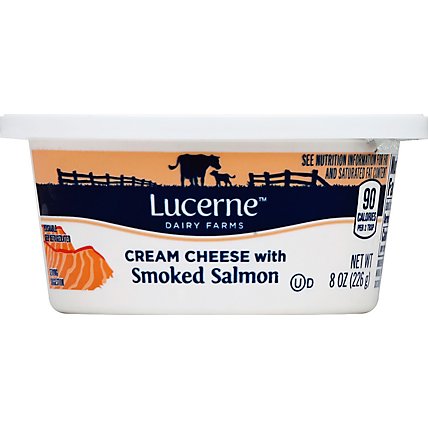Lucerne Cream Cheese Salmon Spreading - 8 Oz