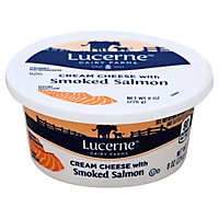 Lucerne Cream Cheese Salmon Spreading - 8 Oz
