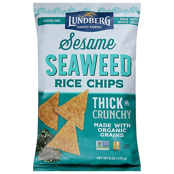 Lundberg Rice Chips Sesame & Seaweed - 6 Oz