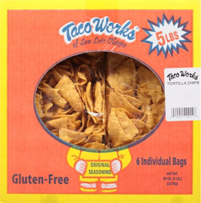 Taco Works Tortilla Chips Original - 80 Oz - Image 6