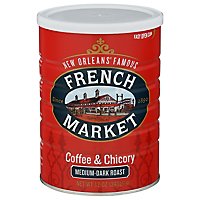 French Market Coffee Medium-Dark Roast Coffee & Chicory - 12 Oz - Image 3