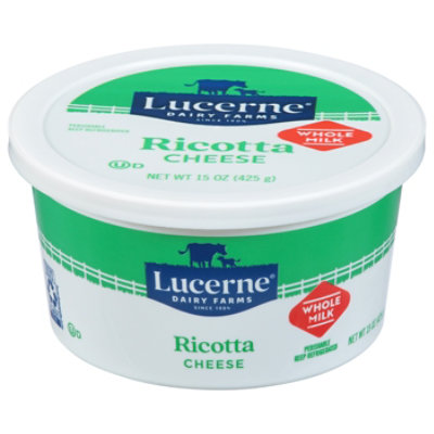 Lucerne Cheese Ricotta Whole Milk - 15 Oz