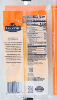 Lucerne Cheese Slices Thin Medium Cheddar - 6.84 Oz - Image 5