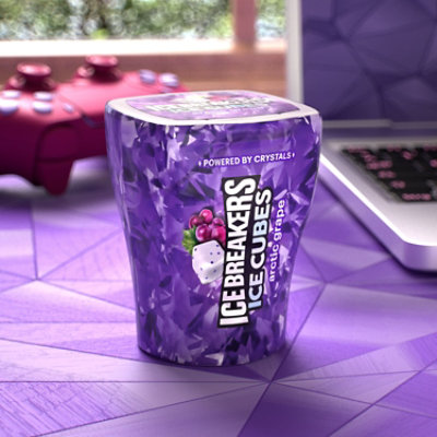 Ice Breakers Ice Cubes Arctic Grape Sugar Free Chewing Gum Bottle Multipack - 40-3.24 Oz - Image 4