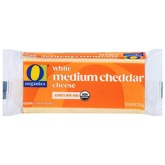 O Organics Organic Cheese White Cheddar - 8 Oz