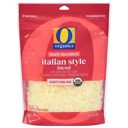O Organics Organic Cheese Finely Shredded Low-Moisture Part-Skim Italian Blend - 6 Oz - Image 3