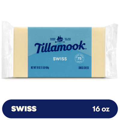 Tillamook Swiss Cheese Block - 1 Lb - safeway