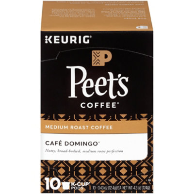 Peets Coffee Coffee Arabica K-Cup Packs Medium Roast Cafe Domingo - 10-0.43 Oz - Image 3