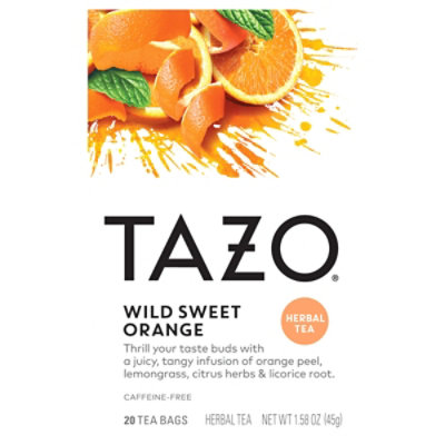 TAZO Tea Bags Herbal Tea Wild Sweet Orange - 20 Count - Image 2