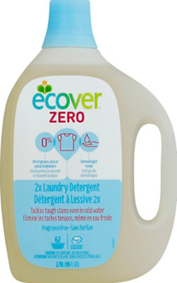 Ecover Laundry Detergent 2x Zero Fragrance Free Bottle - 93 Fl. Oz