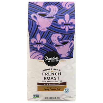 Signature SELECT Coffee Whole Bean Dark Roast French Roast - 32 Oz