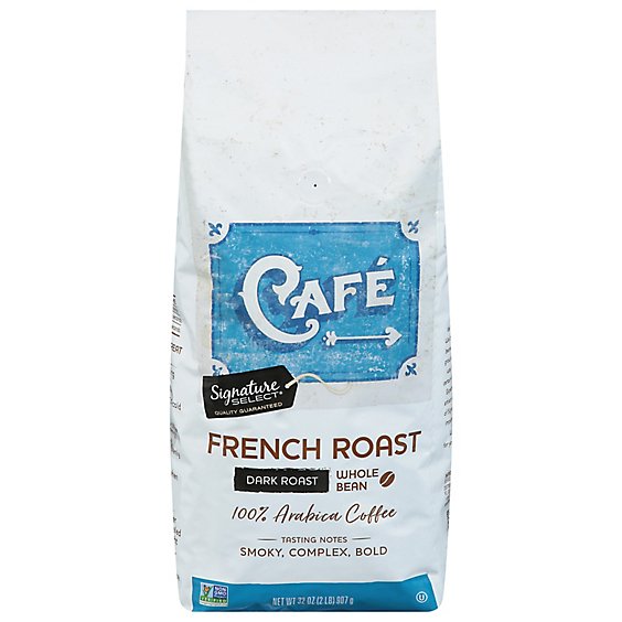 Signature SELECT Coffee Whole Bean Dark Roast French Roast - 32 Oz