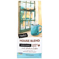 Signature SELECT Coffee Whole Bean Arabica Medium Roast House Blend - 32 Oz - Image 2