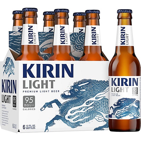 Kirin Light Premium Light Beer Bottles - 6-12 Fl. Oz.