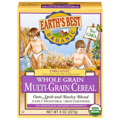 Earths Best Organic Whole Grain Multi Grain Cereal - 8 Oz
