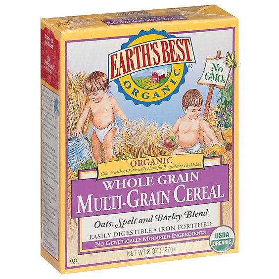 Earths Best Organic Whole Grain Multi Grain Cereal - 8 Oz