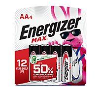 Energizer MAX AA Alkaline Batteries - 4 Count