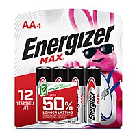 Energizer MAX AA Alkaline Batteries - 4 Count - Image 1