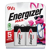 Energizer MAX 9 Volt Alkaline Batteries  - 2 Count - Image 1