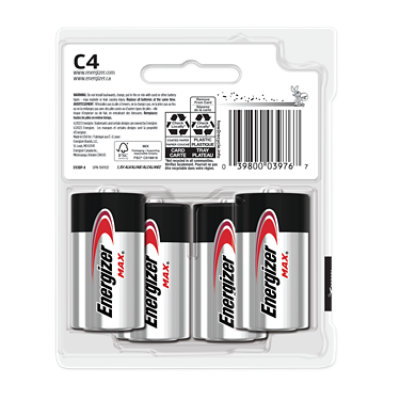 Energizer MAX C Cell Alkaline Batteries - 4 Count - Image 3