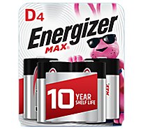 Energizer MAX D Cell Alkaline Batteries - 4 Count