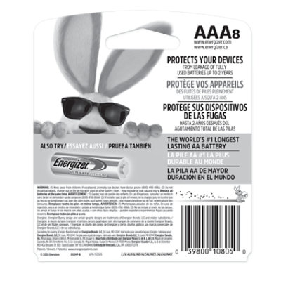 Energizer MAX AAA Alkaline Batteries - 8 Count - Image 5